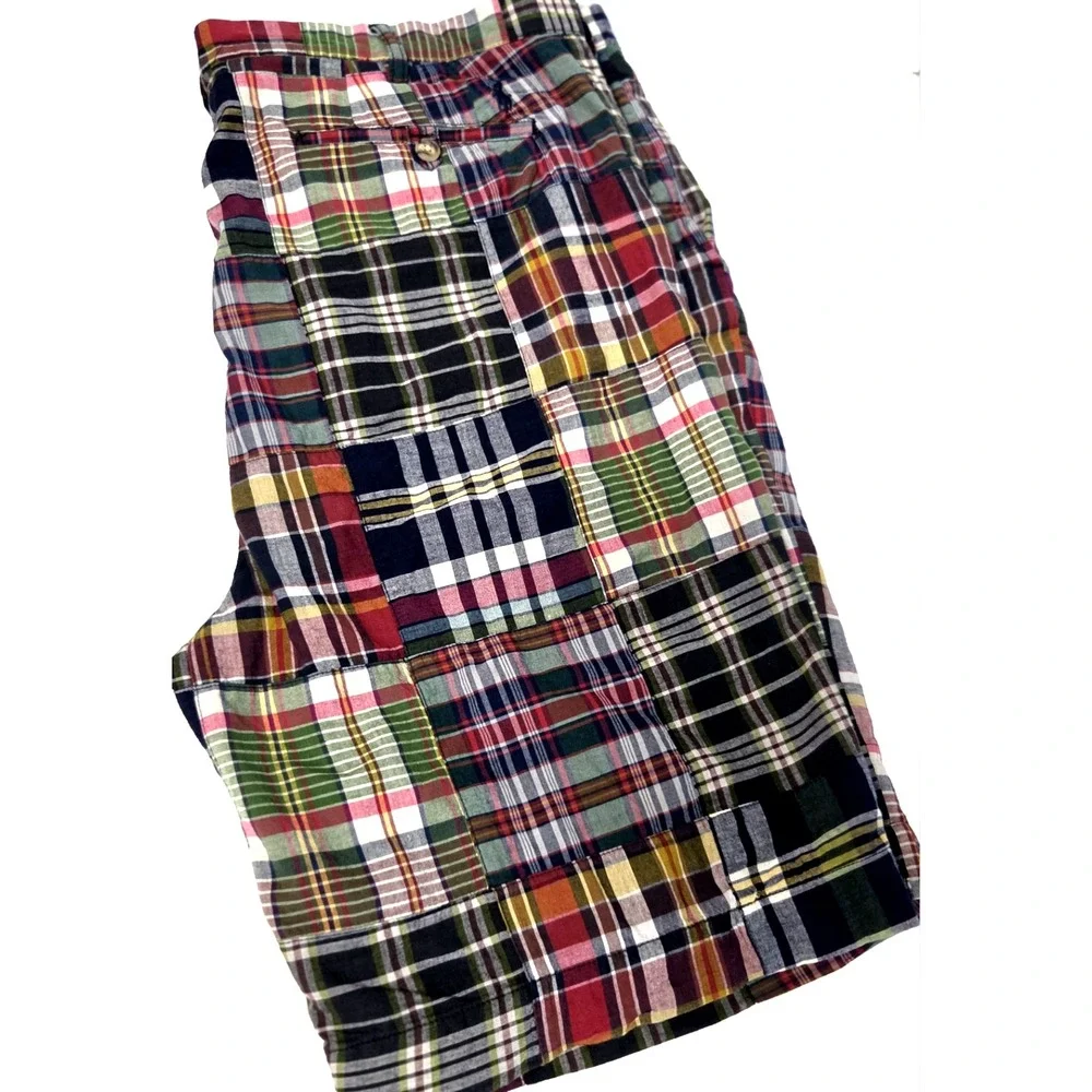 VTG POLO Ralph Lauren Madras Patchwork Classic Fit 9